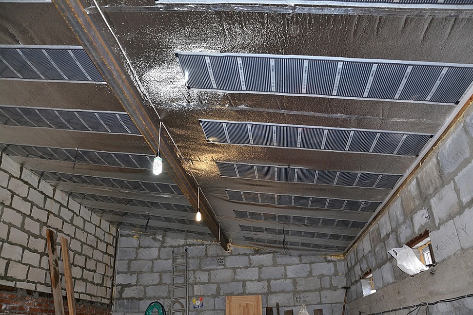 Как организовать отопление гаража – система отопления греющий потолок