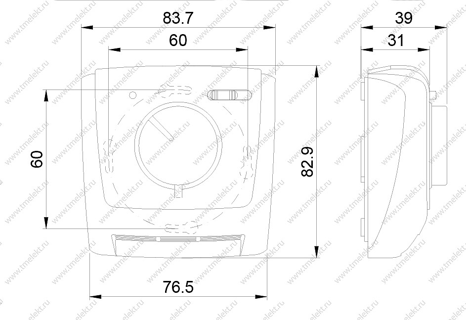 Габаритные размеры терморегулятора ORBIS Clima MLI