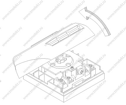 Разборка терморегулятора ORBIS Clima ML – снятие лицевой панели