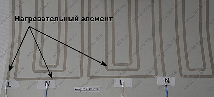 Ленточный нагревательный элемент в пленочных электронагревателях Ленточный нагревательный элемент в пленочных электронагревателях